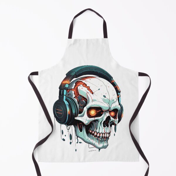 Item preview, Cyberpunk Skull in Neon Colors designed and sold by SchorlCraft.