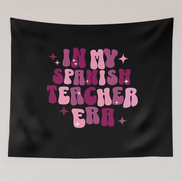 Item preview, Spanish Teacher | In My Spanish Teacher Era | Funny Teacher | Retro | Groovy Pink | Espanol designed and sold by ShoniwDesigns.
