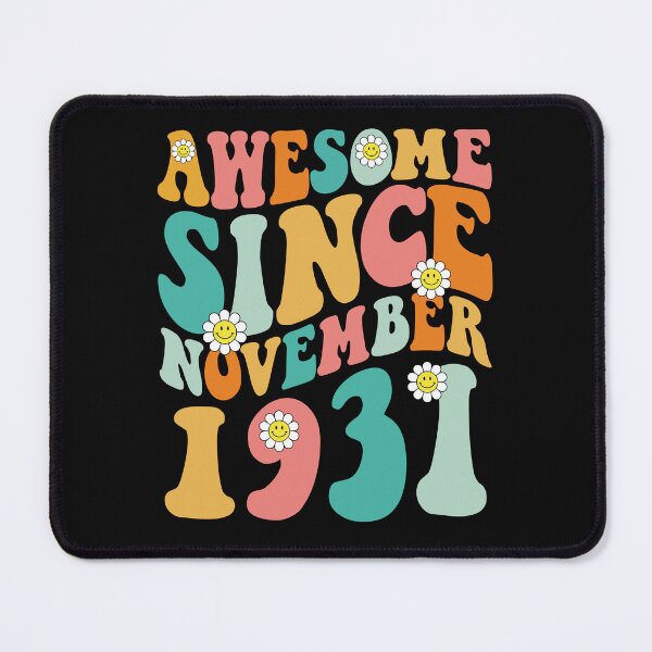 Item preview, Awesome Since November 1931 | Made In 1931 | Retro Groovy Birthday designed and sold by Christina-grich.