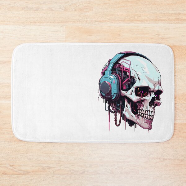 Item preview, Cyberpunk Skull in Neon Colors designed and sold by SchorlCraft.