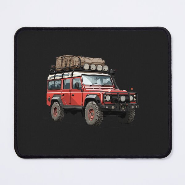 Item preview, Red Camping Rig 4x4 Vehicle - Digital Art - Outdoor Sticker Series 1 | WanderUpNorthCo. designed and sold by WanderUpNorth.