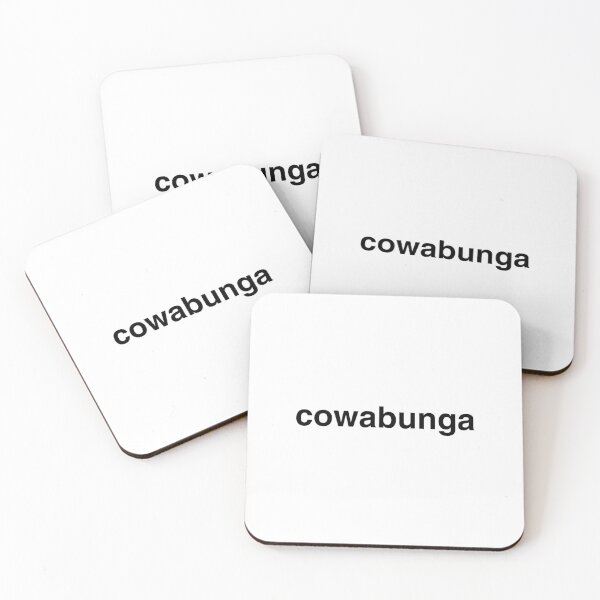 Item preview, "Cowabunga" Quote designed and sold by pineywoodsshop.