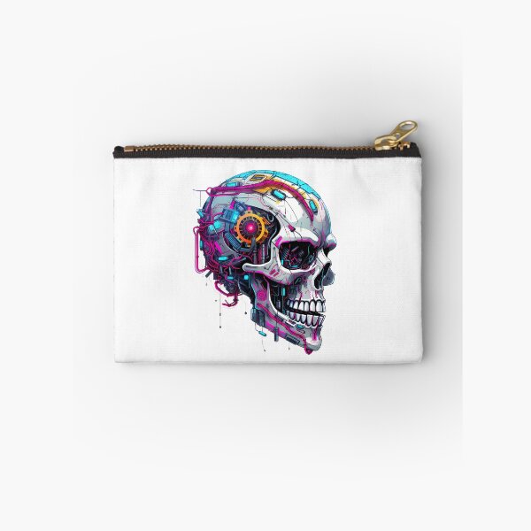 Item preview, Cyberpunk Skull in Neon Colors designed and sold by SchorlCraft.