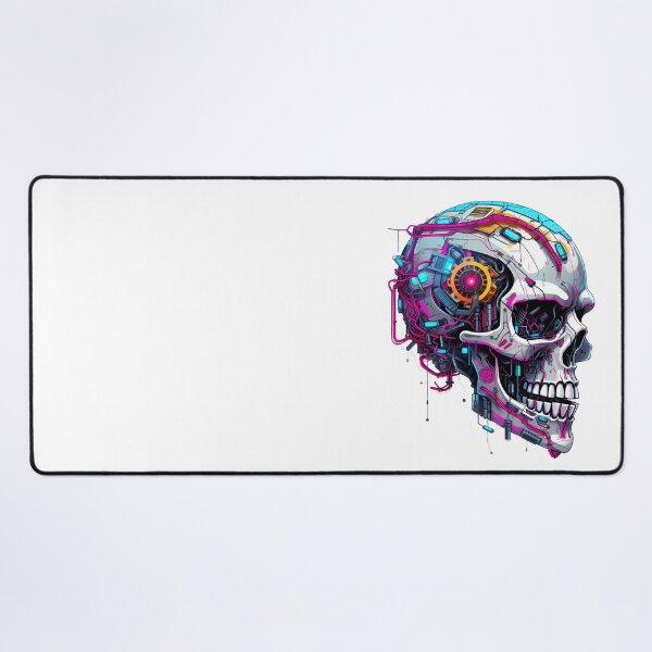 Item preview, Cyberpunk Skull in Neon Colors designed and sold by SchorlCraft.