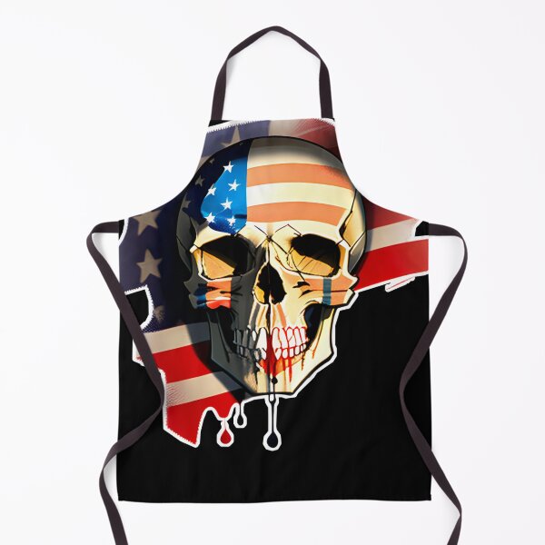 Item preview, American Flag Skull Dripping Blood designed and sold by TheUSAFantasy.