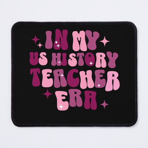 Item preview, US History Teacher | In my US History Teacher Era | Funny Teacher | Retro | Groovy Pink | Social Studies designed and sold by ShoniwDesigns.