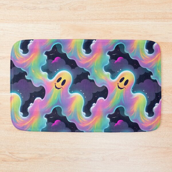 Item preview, Cute, Happy, Colourful Ghost. Repeating Allover Print designed and sold by Image-Caption.