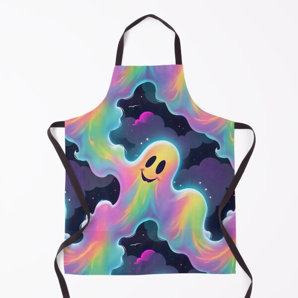 Item preview, Cute, Happy, Colourful Ghost. Repeating Allover Print designed and sold by Image-Caption.
