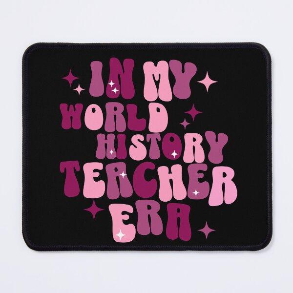 Item preview, World History Teacher | In my World History Teacher Era | Funny Teacher | Retro | Groovy Pink | Social Studies designed and sold by ShoniwDesigns.