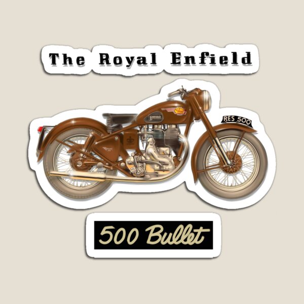 ROYAL ENFIELD BULLET METAL JUMBO FRIDGE MAGNET.RETRO,MOTORCYCLE