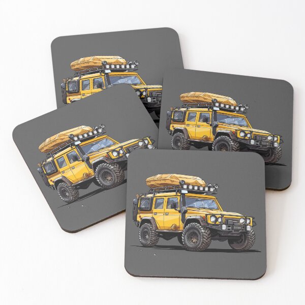 Item preview, Yellow Camping Rig 4x4 Vehicle - Digital Art - Outdoor Sticker Series 1 | WanderUpNorthCo. designed and sold by WanderUpNorth.
