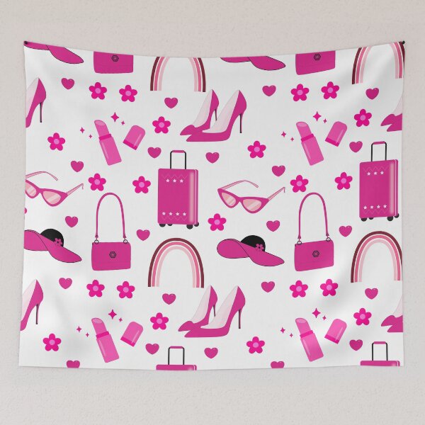 Item preview, pink girl accessories pattern designed and sold by TeyMank.