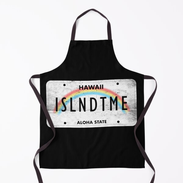 Item preview, Island Time Hawaii Vanity License Plate Aloha State Rainbow designed and sold by ecresale.