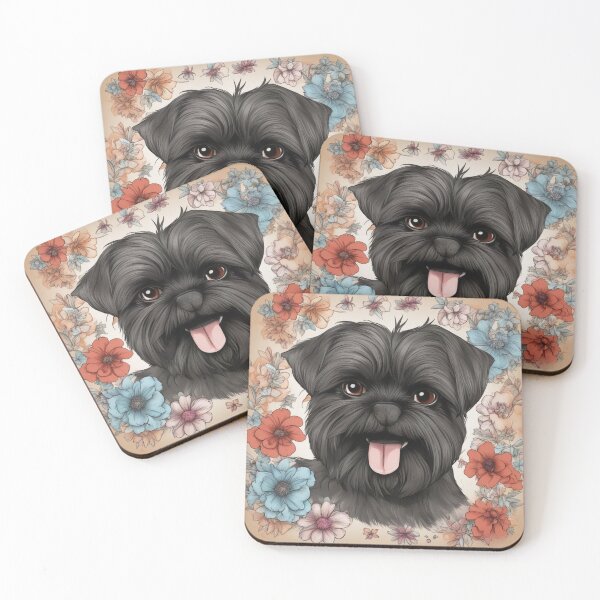 Item preview, Affenpinscher sticking out the tongue designed and sold by Spanishsoul.