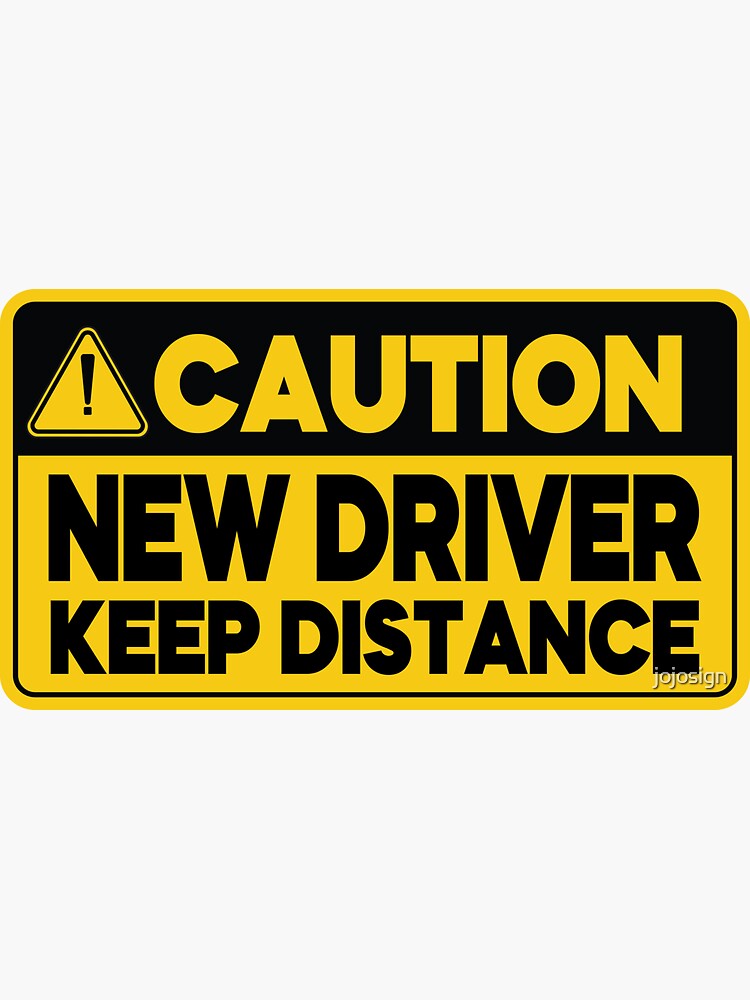 Reflective New Driver Decal - Student Driver Car Sticker With Funny Duck Design