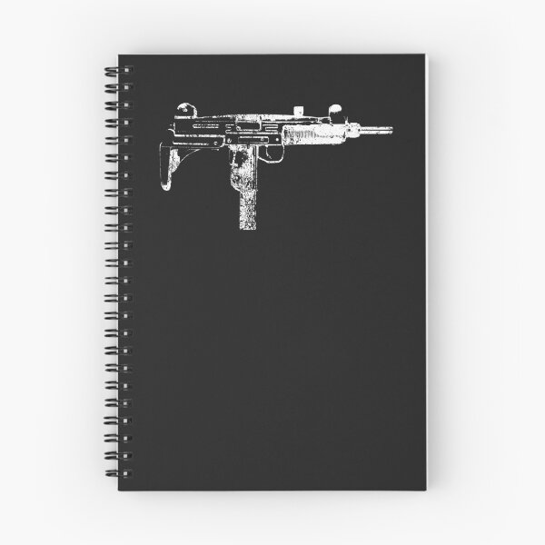 Item preview, Uzi 9MM Submachine Gun Machine Pistol Vintage X-Ray Design designed and sold by MilitaryMart.