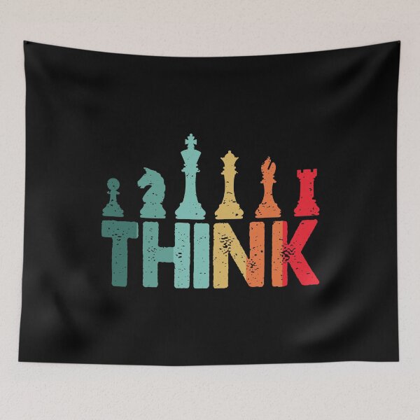 Item preview, Think Retro Vintage Chess Pieces Player Gifts Chess Coach designed and sold by jingdomdesgine.