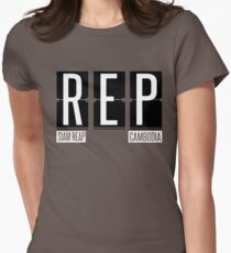 REP - Siam Rep Cambodia Airport Code Souvenir or Gift T Women's Fitted T-Shirt