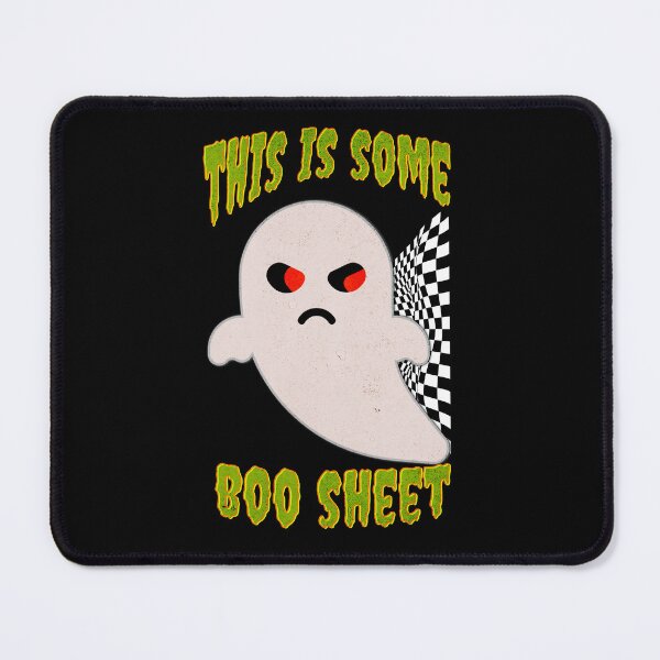 Item preview, This Is Some Boo Sheet Funny Halloween Ghost Scary Checkered Flag Racing Ghost Vibes designed and sold by CarantinedChaos.