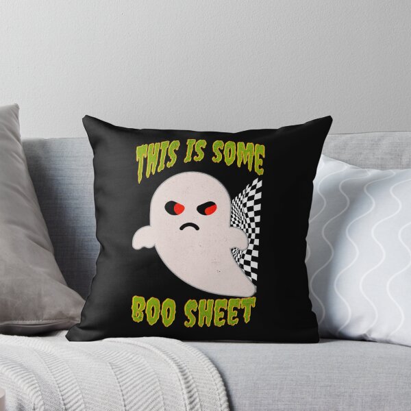 Item preview, This Is Some Boo Sheet Funny Halloween Ghost Scary Checkered Flag Racing Ghost Vibes  designed and sold by CarantinedChaos.