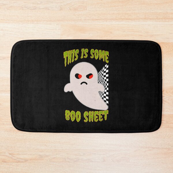 Item preview, This Is Some Boo Sheet Funny Halloween Ghost Scary Checkered Flag Racing Ghost Vibes  designed and sold by CarantinedChaos.