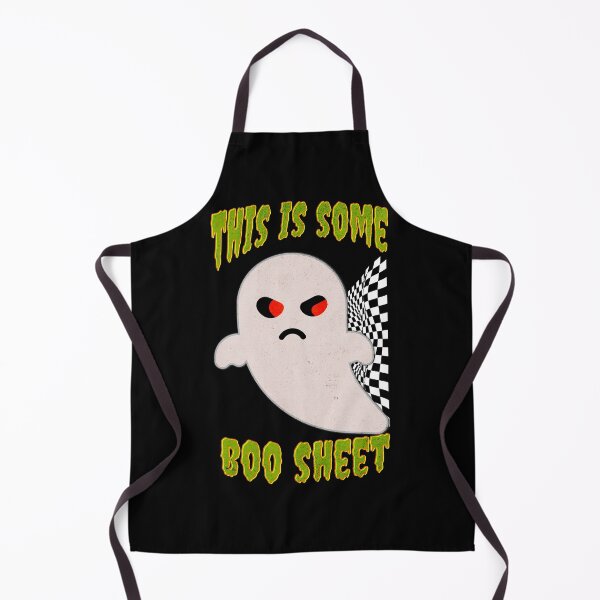 Item preview, This Is Some Boo Sheet Funny Halloween Ghost Scary Checkered Flag Racing Ghost Vibes designed and sold by CarantinedChaos.