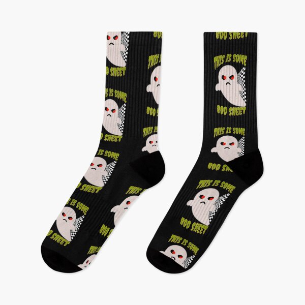 Item preview, This Is Some Boo Sheet Funny Halloween Ghost Scary Checkered Flag Racing Ghost Vibes  designed and sold by CarantinedChaos.