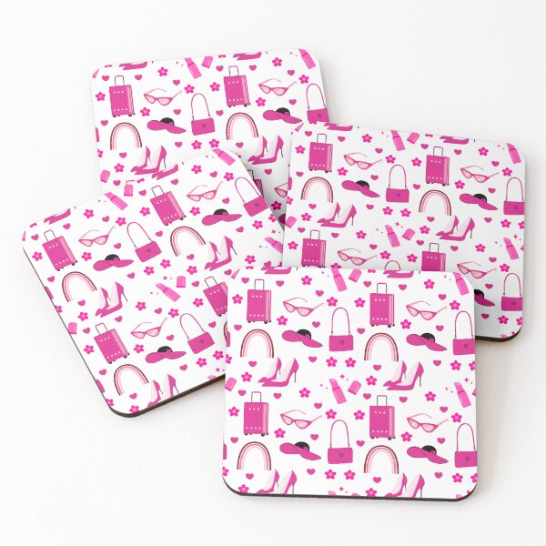 Item preview, pink girl accessories pattern designed and sold by TeyMank.