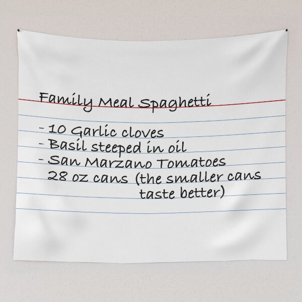 Item preview, Family Meal Spaghetti recipe - The Bear designed and sold by designair.