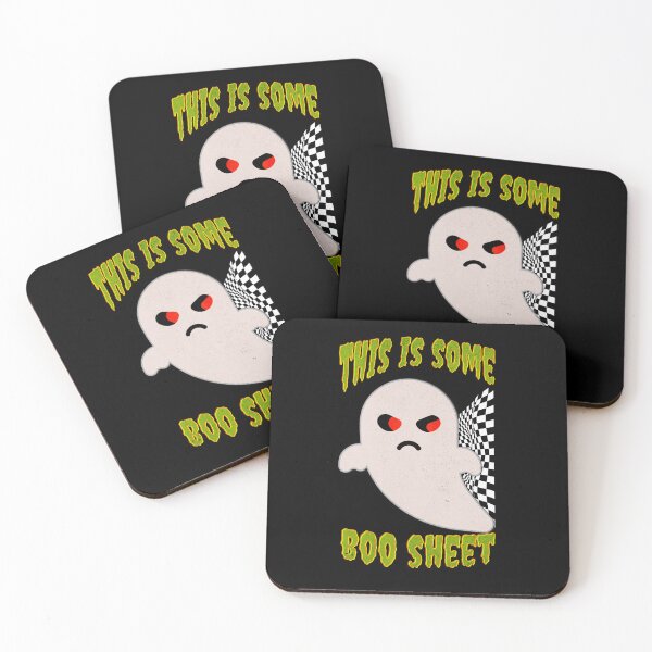 Item preview, This Is Some Boo Sheet Funny Halloween Ghost Scary Checkered Flag Racing Ghost Vibes  designed and sold by CarantinedChaos.