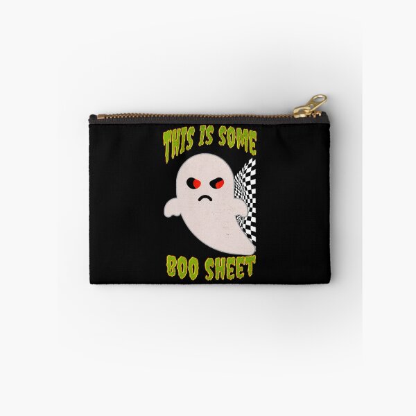 Item preview, This Is Some Boo Sheet Funny Halloween Ghost Scary Checkered Flag Racing Ghost Vibes  designed and sold by CarantinedChaos.