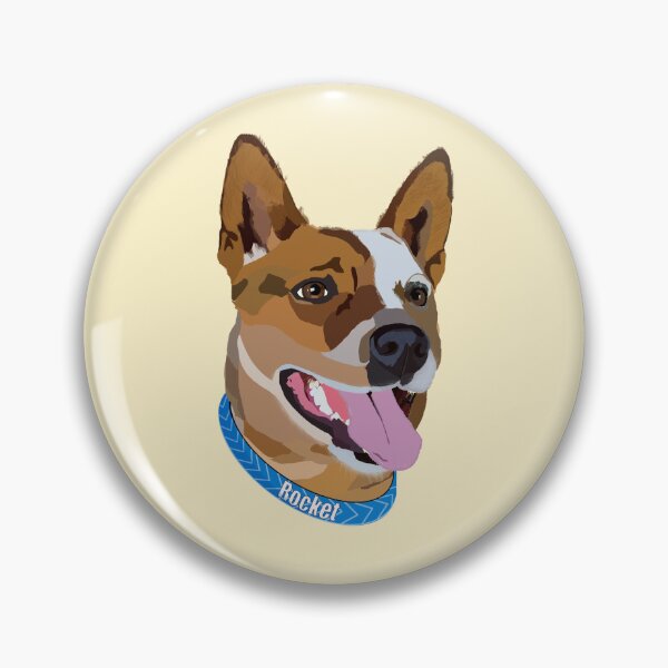 Artikelvorschau, Rocket the Red Heeler entworfen und verkauft von Laceyjae Digital Art.