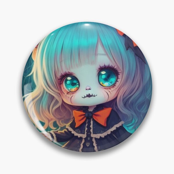 Item preview, Holloween girl in a cute dress white hair   designed and sold by Gigglyvibes.