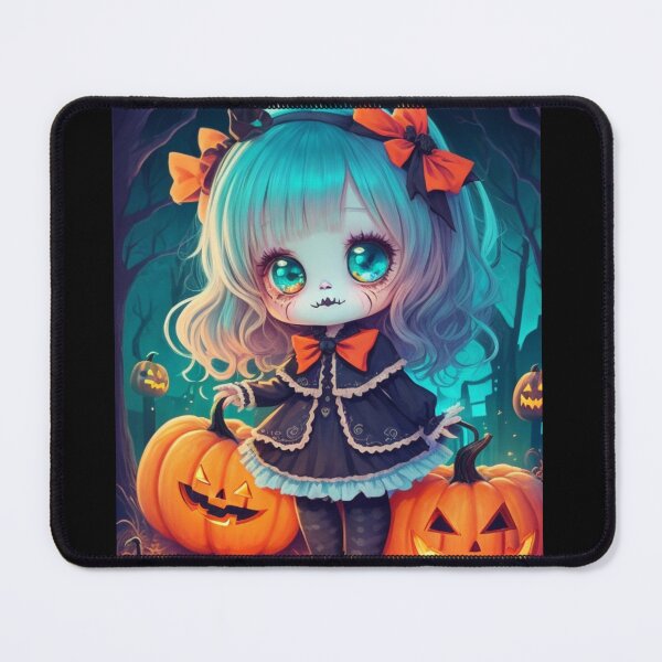 Item preview, Holloween girl in a cute dress white hair   designed and sold by Gigglyvibes.