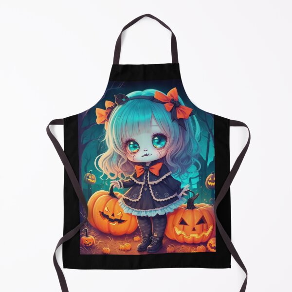 Item preview, Holloween girl in a cute dress white hair designed and sold by Gigglyvibes.