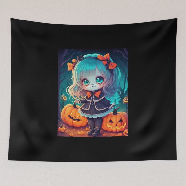 Item preview, Holloween girl in a cute dress white hair   designed and sold by Gigglyvibes.