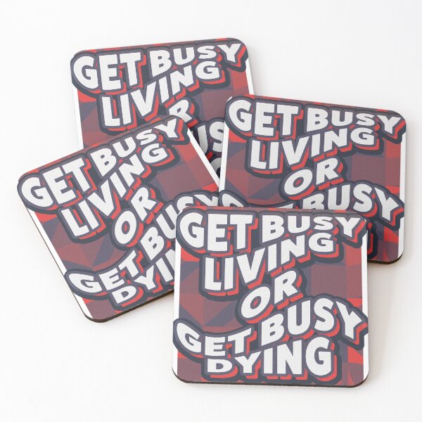 Artikelvorschau, Get Busy Living oder Get Busy Sterben Stephen King Zitat T-Shirt entworfen und verkauft von Anil Coskun.