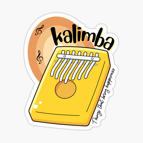 Autocollant Kalimba note autocollant doigt instrument pour