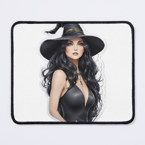 Item preview, Portrait witch black hair watercolour designed and sold by WhiteUnicorn95.