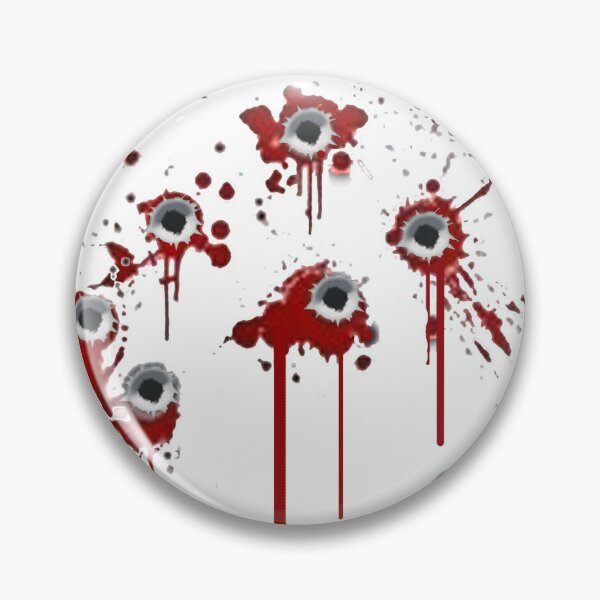 Bullet Holes Pins and Buttons for Sale