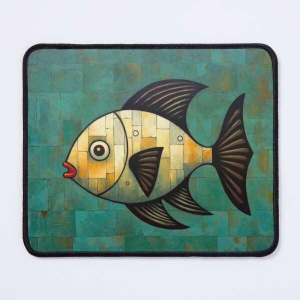 Item preview, Black Finned Red Lip Yellow Fish designed and sold by YoPedro.