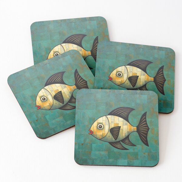 Item preview, Black Finned Red Lip Yellow Fish designed and sold by YoPedro.