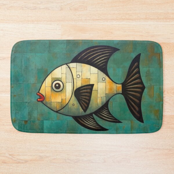 Item preview, Black Finned Red Lip Yellow Fish designed and sold by YoPedro.
