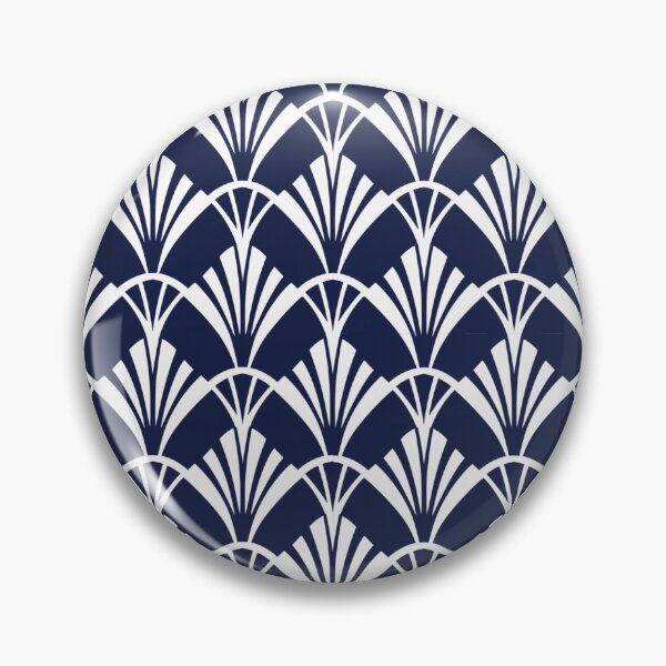 Item preview, Blue Art Deco designed and sold by NeonBirchWorks.