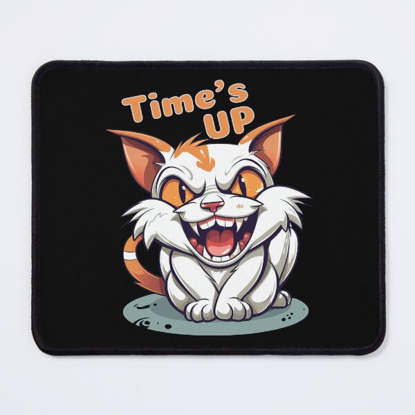 Item preview, Times Up Cat Meme, designed and sold by Image-Caption.