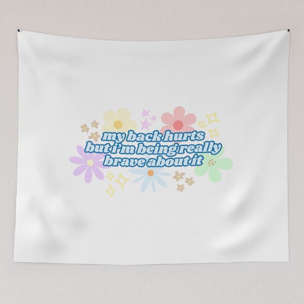 Item preview, My Back Hurts But I'm Being Really Brave About It (Blue) designed and sold by Mollysb428.