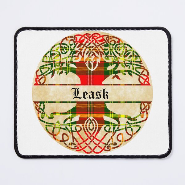 Item preview, Leask Tree of Life Clan Scottish Surname tartan designed and sold by BagTown Clans.