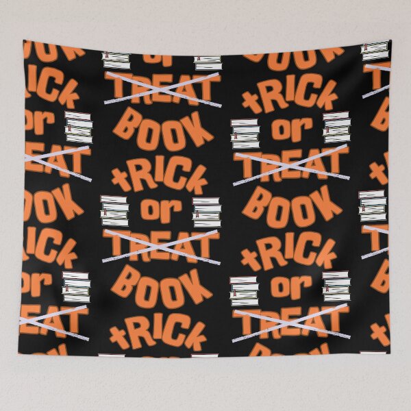 Item preview, Trick or Treat Book Lover, for, halloween books pun designed and sold by Growthmind7.