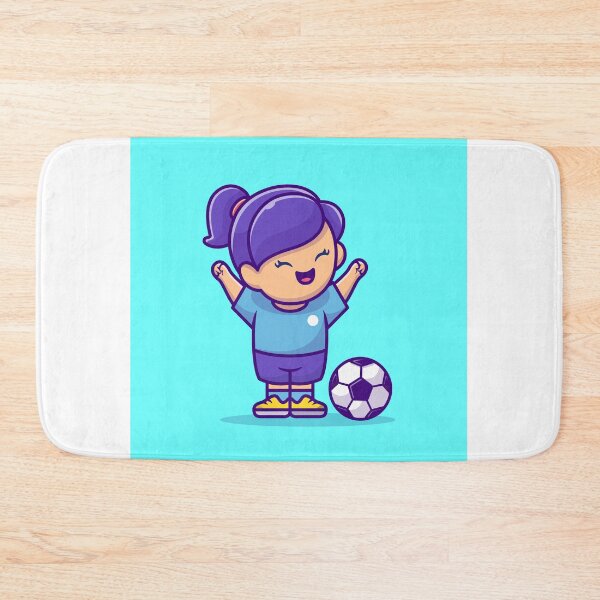 Item preview, Goal Scorer: Soccer Girl Cartoon Vector Icon Illustration designed and sold by hjian8219.