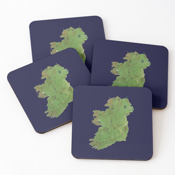 Item preview, IRELAND MAP SATELLITE designed and sold by PurpleLane.
